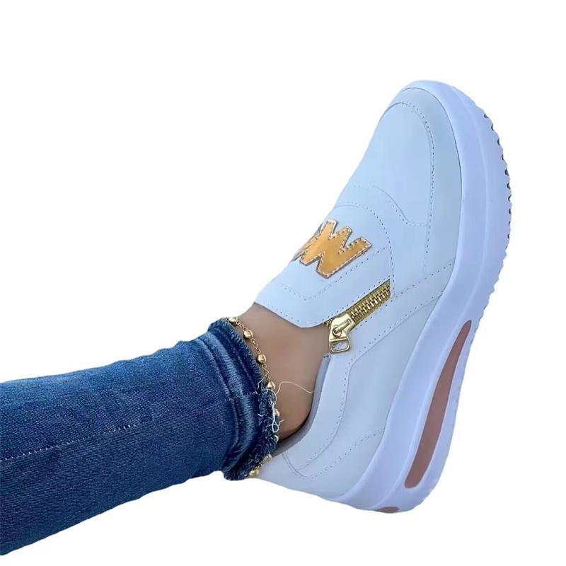 Damen Sneaker mit praktischem Reißverschluss und modischem Design EB