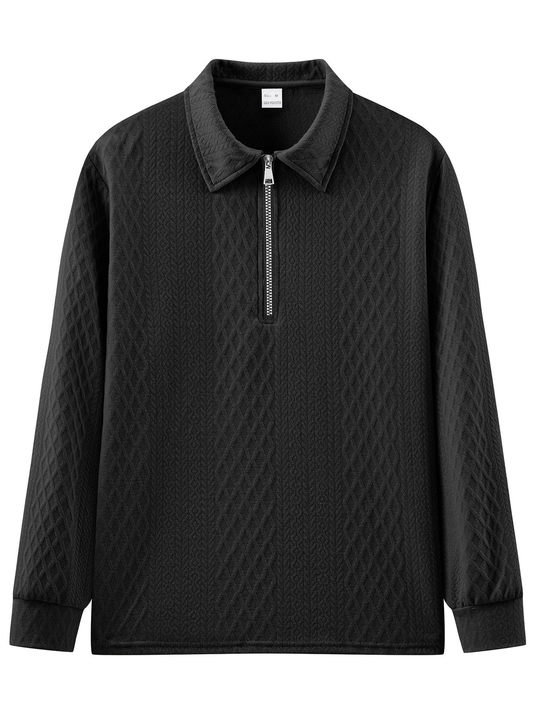 Herren Sweatshirt mit modischem Stehkragen und strukturiertem Design EB