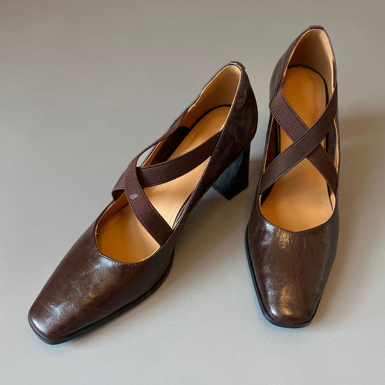 Damen elegante Slingback-Pumps mit modischem Riemendesign und komfortablem Blockabsatz EB