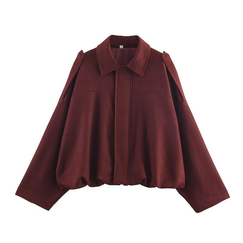Damen Freizeitjacke im modischen Oversized-Design mit praktischen Taschen EB