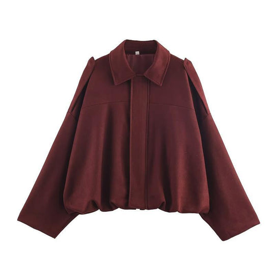 Damen Freizeitjacke im modischen Oversized-Design mit praktischen Taschen EB