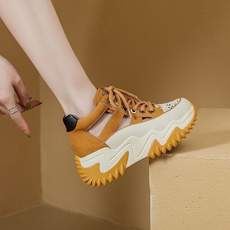 Damen Sportliche High-Top Sneakers mit rutschfester Profilsohle und atmungsaktivem Obermaterial EB