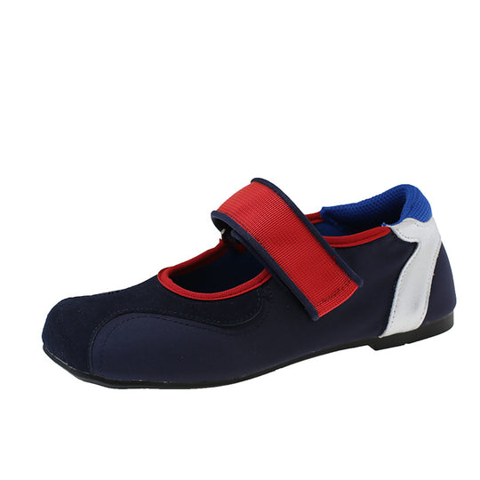 Damen praktische Ballerinas mit verstellbarem Riemen EB