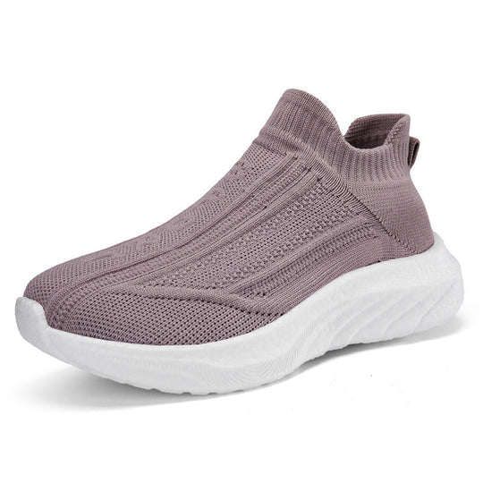 Damen Strick-Sneaker mit rutschfestem Profil und atmungsaktiver Obermaterialstruktur EB