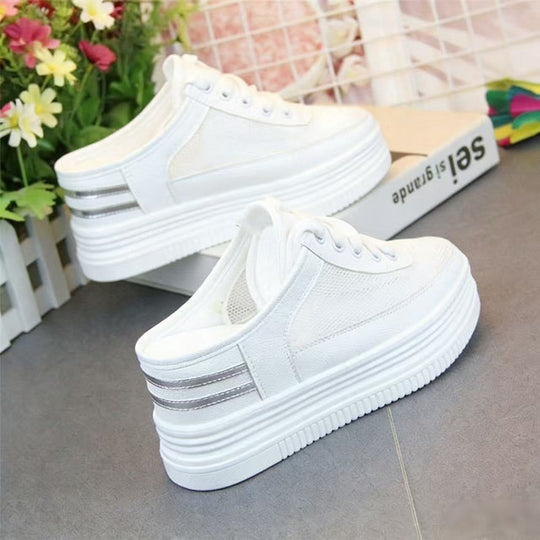 Damen Sneakers mit hoher Plateausohle und eleganter Riemchenverarbeitung EB