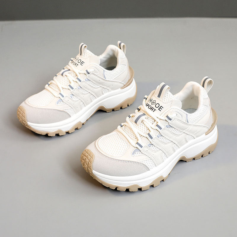 Damen Sportliche Schnürsneaker mit atmungsaktivem Obermaterial EB