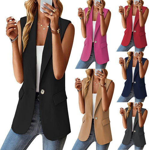 Damen ärmelloses Blazer EB