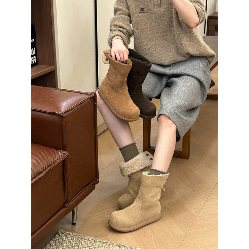 Damen Winterboots mit kuscheligem Innenfutter und rutschfester Sohle EB