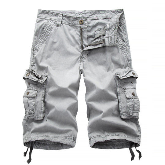 Herren Cargoshorts mit multifunktionalen Taschen und elastischem Bund EB
