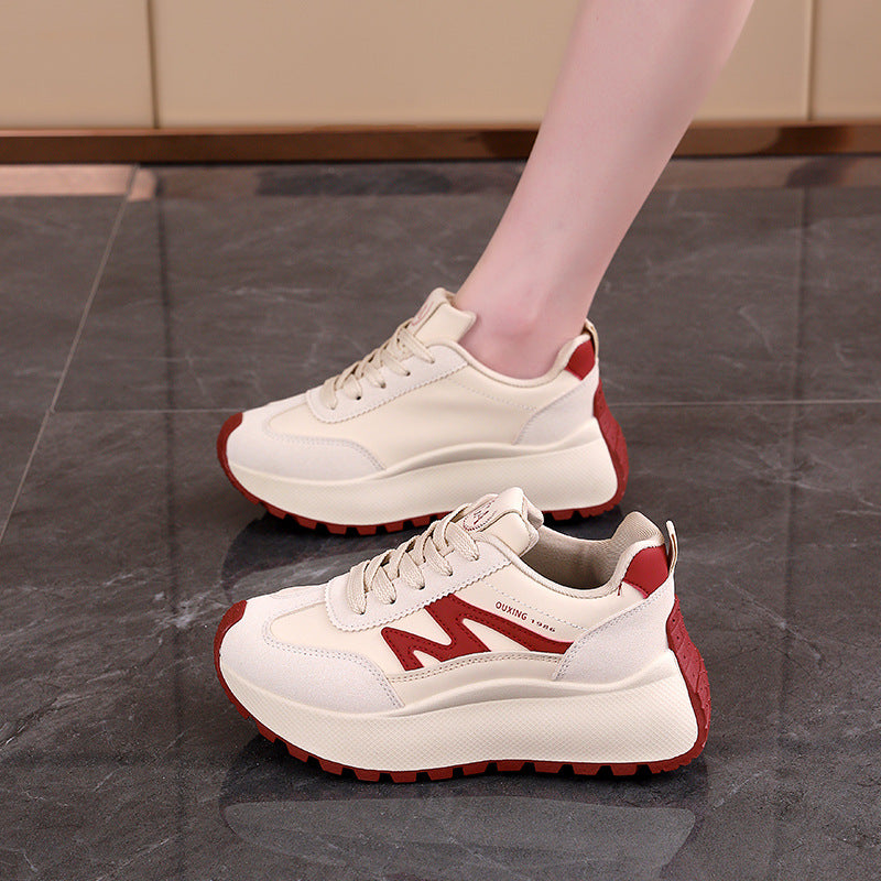 Damen sportliche Sneakers mit dämpfendem Fußbett und rutschfester Sohle EB