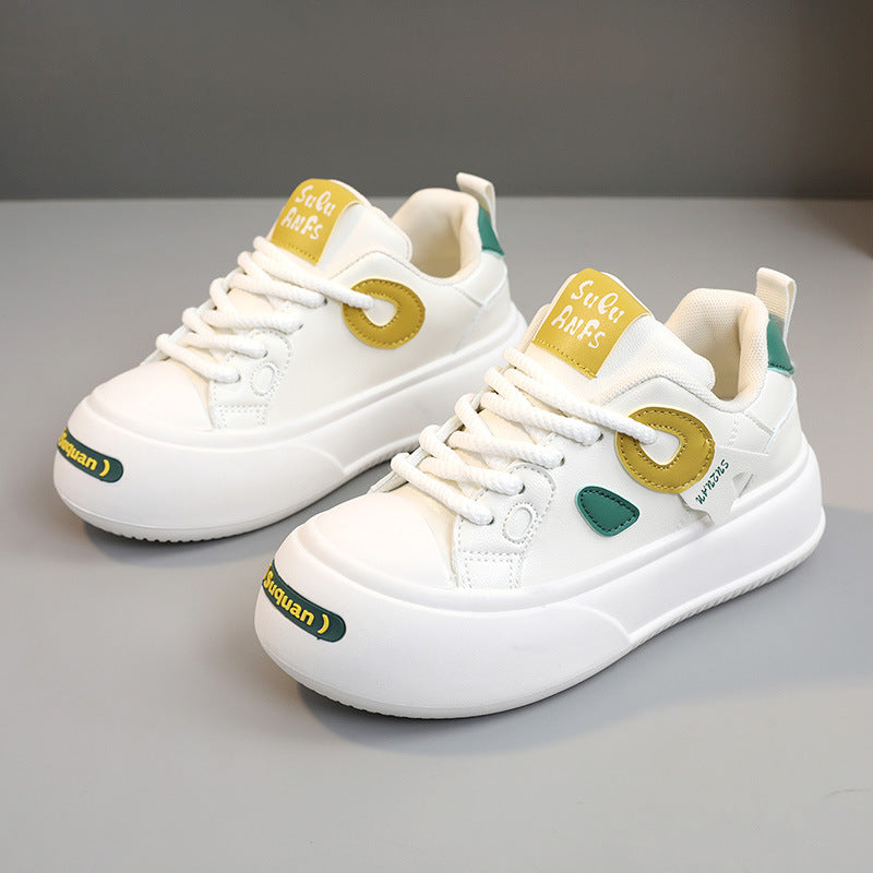 Damen modische Sneakers mit stylischem Farbkontrast und gepolsterter Laufsohle EB
