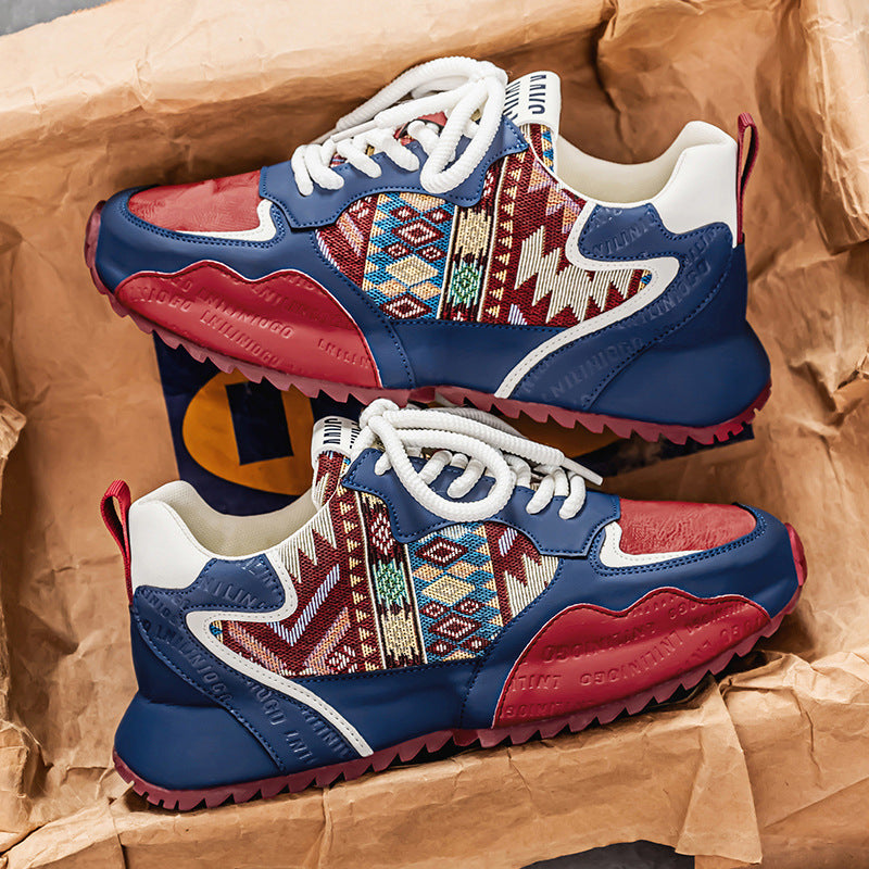 Damen Sportliche Sneaker mit ethnischem Muster und rutschfester Sohle EB