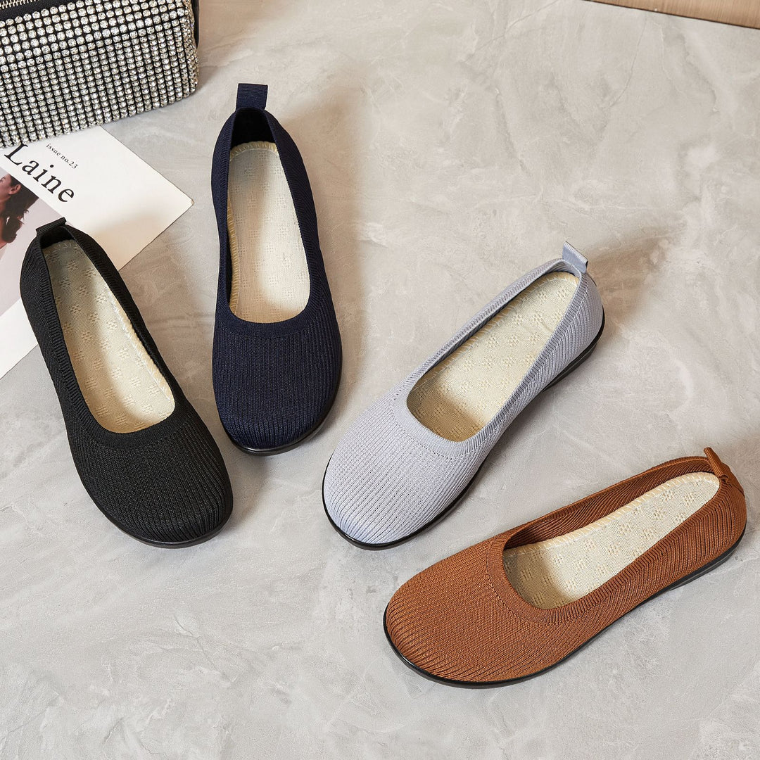 Damen Komfortable Ballerinas mit flexibler Sohle EB