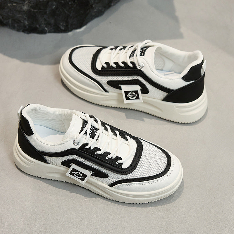 Damen Sportliche Sneakers mit atmungsaktiver Netzstruktur und robustem Sohlendesign EB