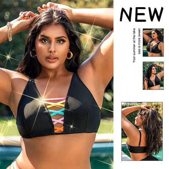 Damen Bikinioberteil mit stylischem Schnür-Design EB