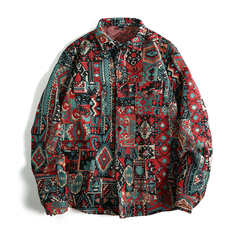 Herren Hemd mit geometrischem Muster EB