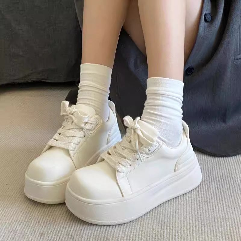 Damen Plateau Sneakers mit bequemer Dämpfung EB