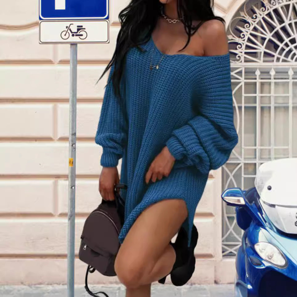 Damen Oversized Strickpullover im lässigen Design EB