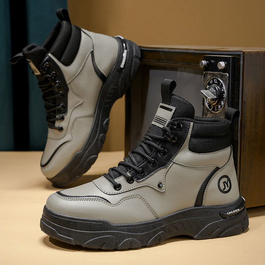 Herren Sneaker Boots mit hohem Schaft und rutschfester Sohle EB