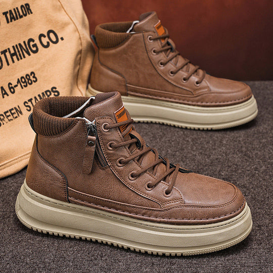 Damen High-Top Sneakers mit praktischem Reißverschluss und robustem Sohlenprofil EB