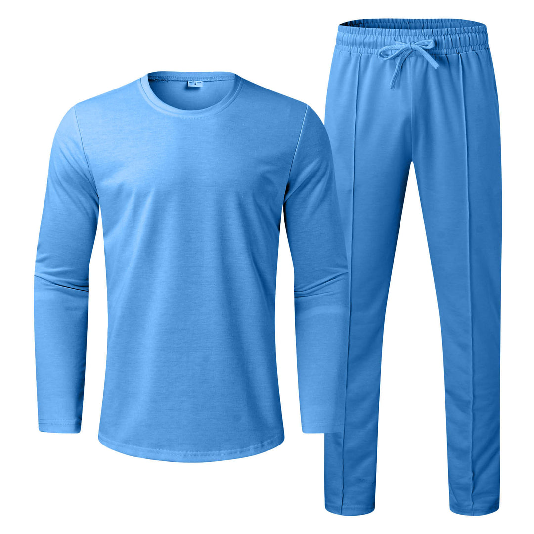 Herren Funktionales Langarmshirt und bequeme Jogginghose Set EB