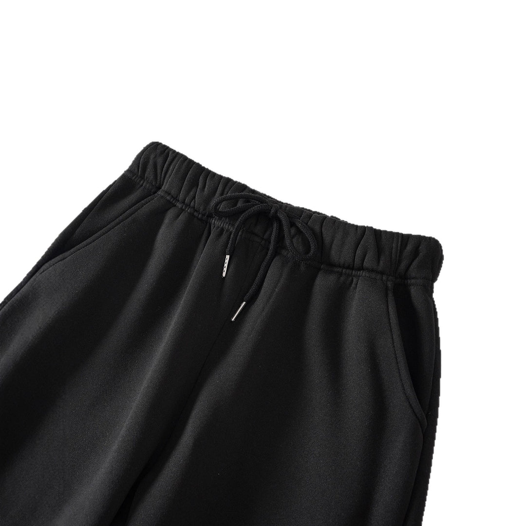 Damen nan hochgeschnittene Jogginghose aus weicher Fleece Baumwollmischung mit elastischem Bund Kordelzug und Eingrifftaschen EB