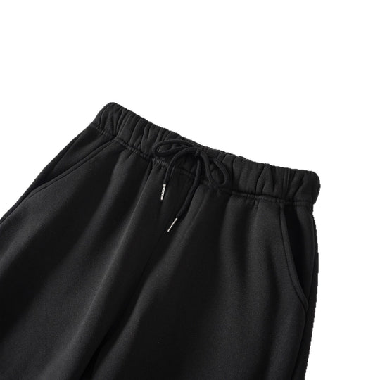 Damen nan hochgeschnittene Jogginghose aus weicher Fleece Baumwollmischung mit elastischem Bund Kordelzug und Eingrifftaschen EB