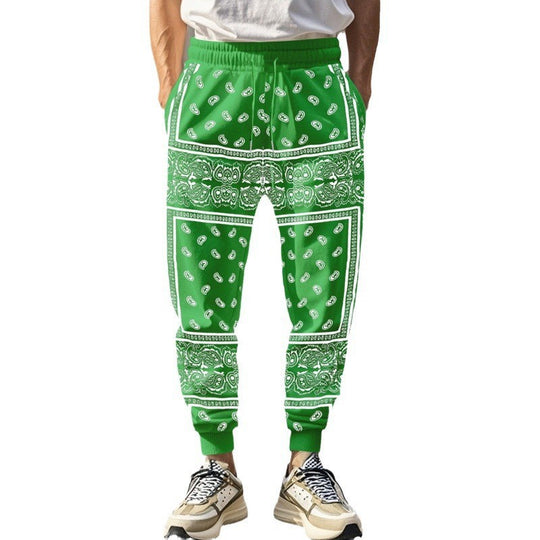 Herren unkomplizierte Jogginghose im Bandana-Stil EB