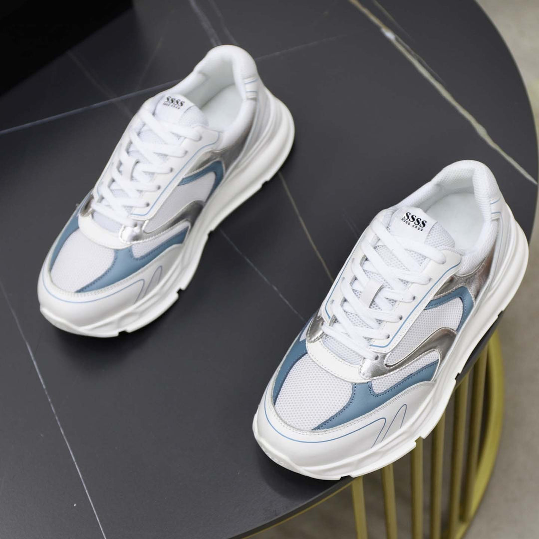 Damen Sportliche Dämpfungs Sneakers mit atmungsaktiver Oberflächenstruktur und modernem Design EB