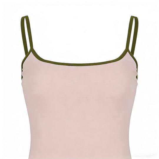 Damen Sportliches Tanktop mit hohem Taillenbund und bindbarem Rock EB