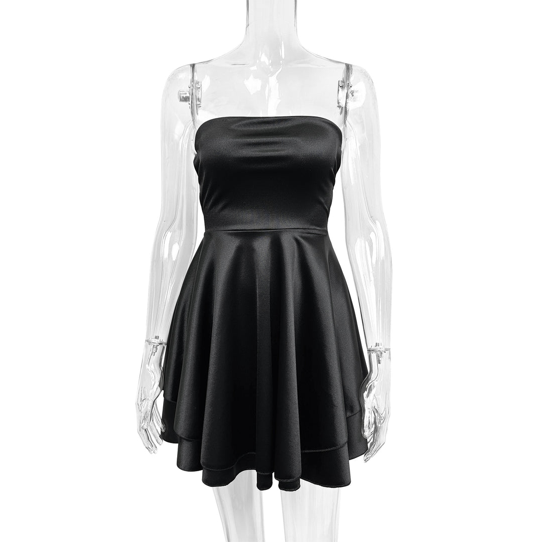 Damen Cocktailkleid mit schulterfreiem Design EB