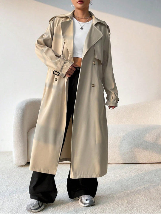 EB | Stilvoller Damen Trenchcoat mit Doppelter Knopfreihe