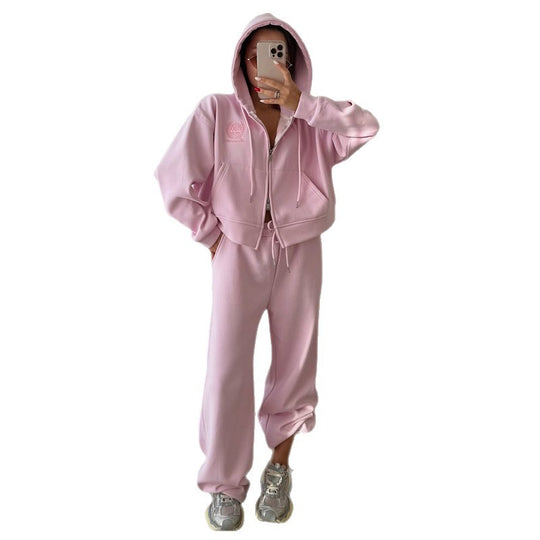 Damen lässiger Hoodie und Jogginghose Set EB