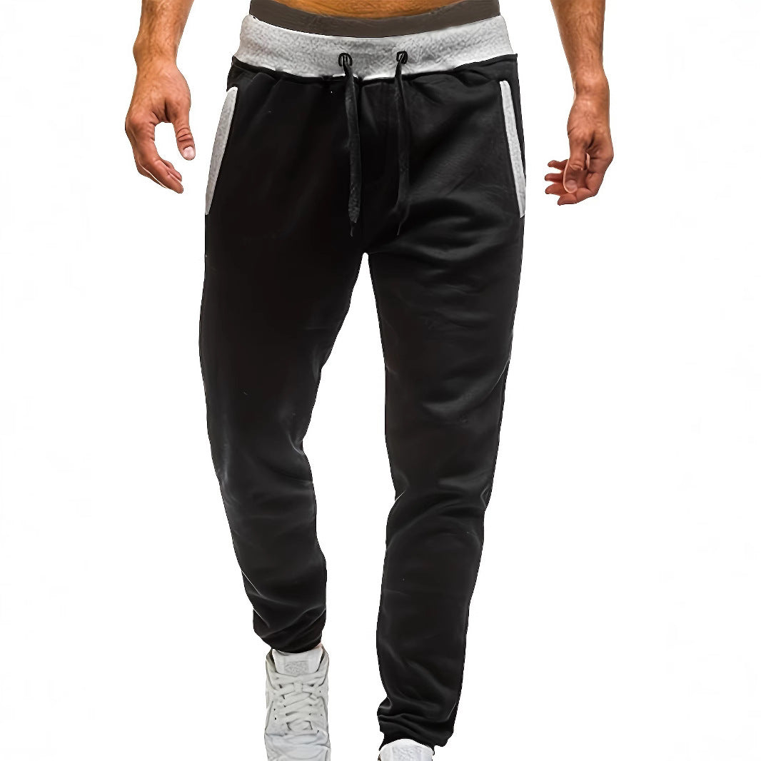Herren Sportliche Jogginghose mit eingearbeiteten Seitentaschen und verstellbarem Kordelzug EB