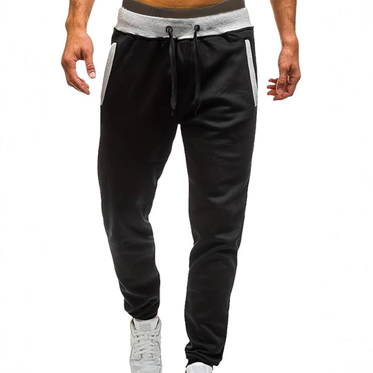 Herren Sportliche Jogginghose mit eingearbeiteten Seitentaschen und verstellbarem Kordelzug EB