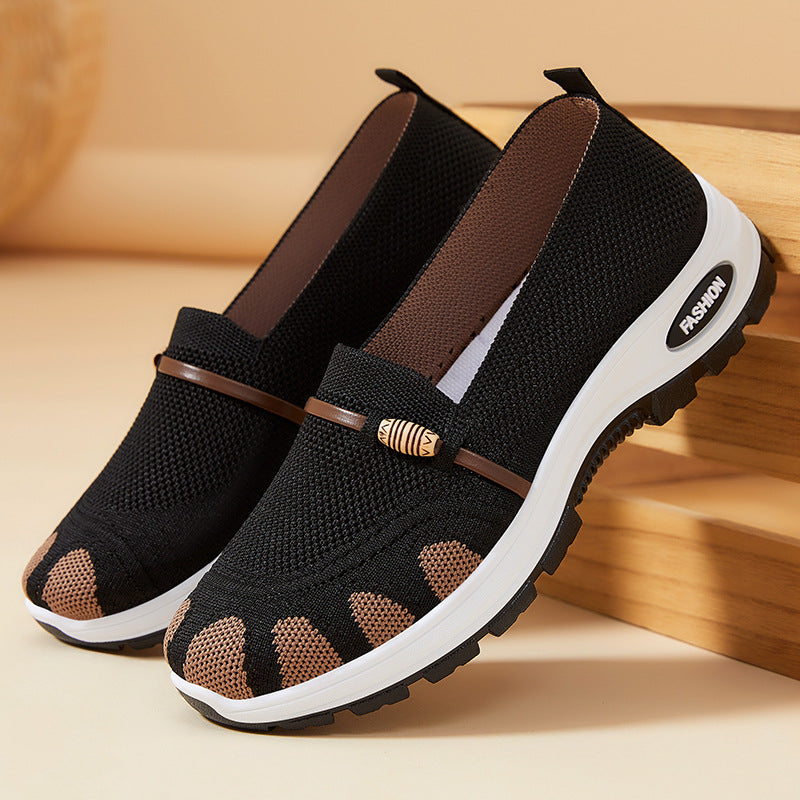Damen Sportliche Slip-On Schuhe mit flexibler Sohle EB