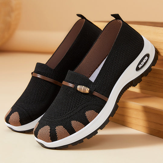 Damen Sportliche Slip-On Schuhe mit flexibler Sohle EB