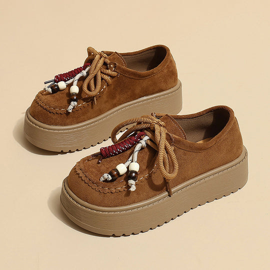 Damen Chunky Clogs mit dekorativen Schnürsenkeln EB
