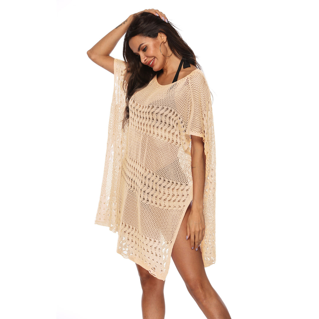 Damen eleganter Strandsarong mit filigranem Häkelmuster EB