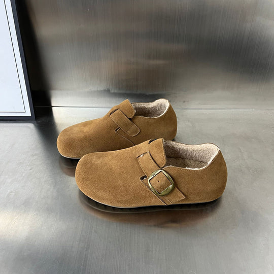 Damen Komfortable Clogs mit weichem Innenfutter und innovativem Schnallenverschluss EB