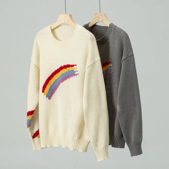 EB | Regenbogen Strickpullover