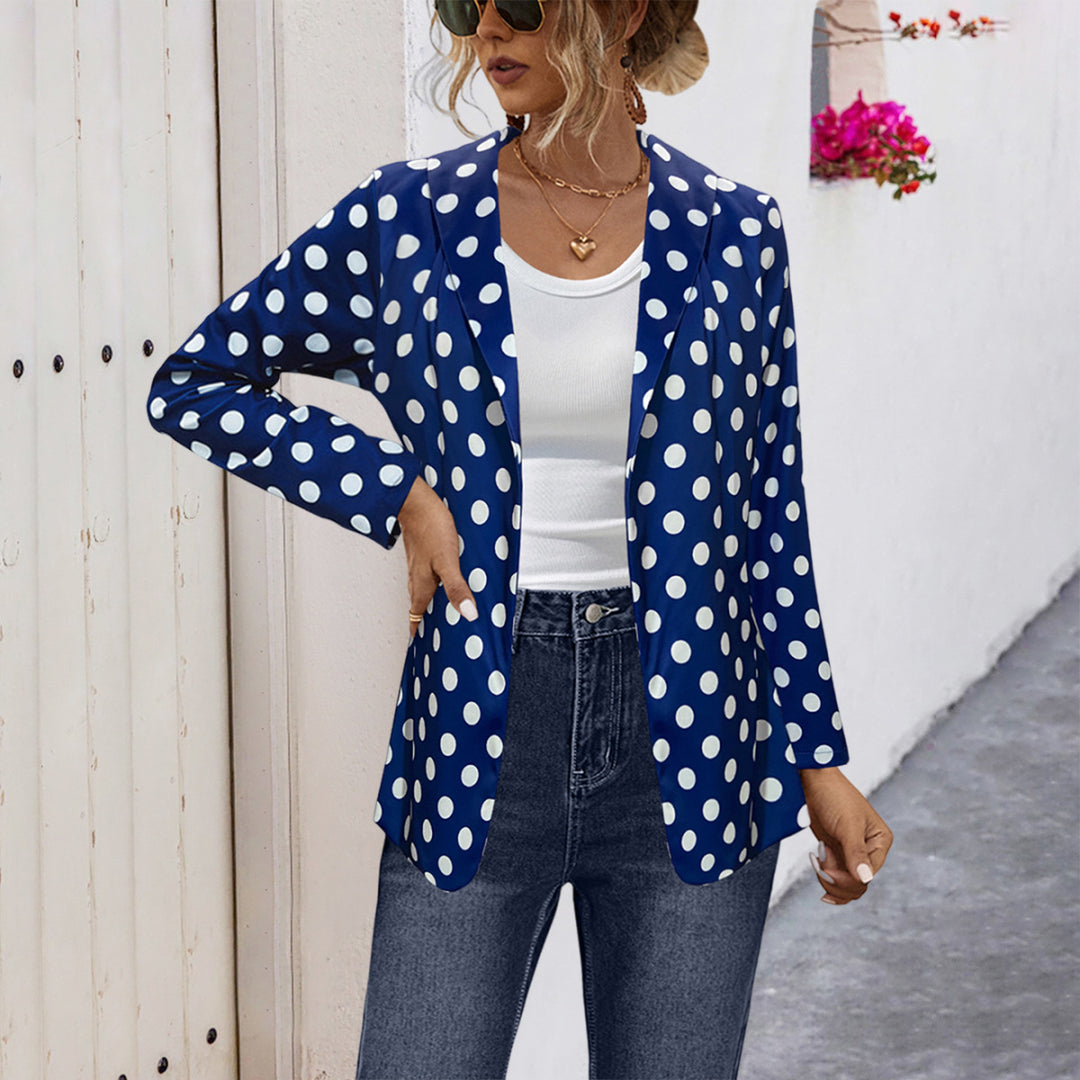 Damen Blazer mit modischem Punkte-Design EB