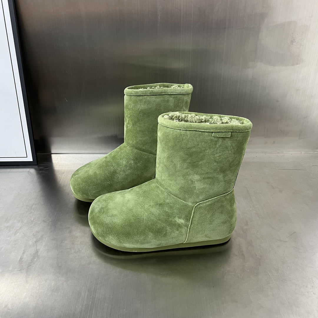 Damen Gemütliche Winterstiefel mit weichem Fleecefutter und rutschfester Sohle EB