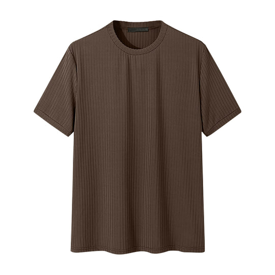 Unisex nan geripptes weit geschnittenes T-Shirt aus Baumwollmix EB