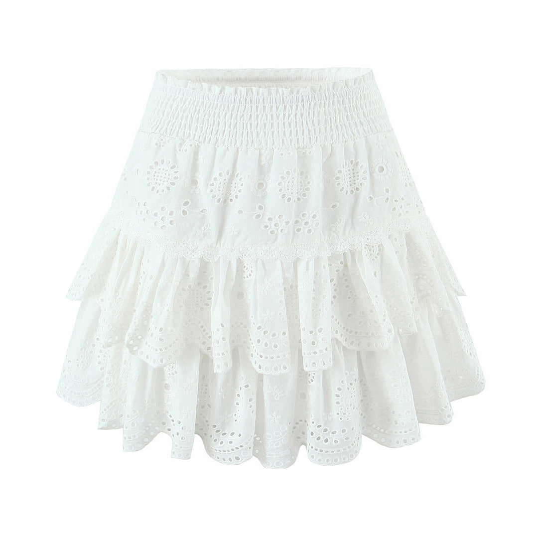 Damen Baumwoll Rüschenshorts EB