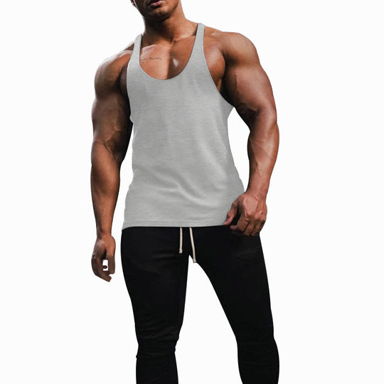 Herren Sporttanktop mit racerback Design und atmungsaktiver Baumwolle EB