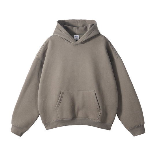 Unisex weit geschnittener Kapuzenpullover aus Bio-Baumwolle mit Kängurutasche EB