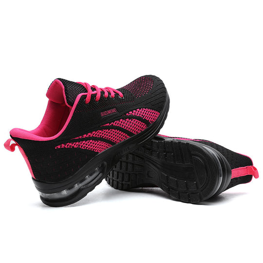 Damen Sportliche Lauf-Sneaker mit atmungsaktivem Mesh-Obermaterial EB
