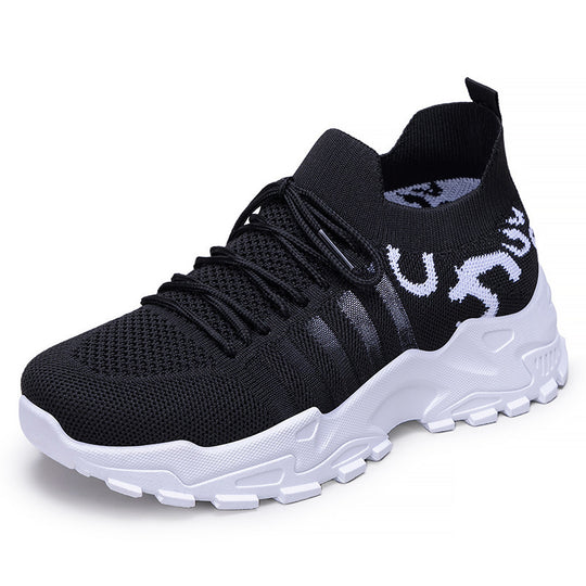 Damen elastische Sport-Sneaker mit atmungsaktiver Strickstruktur EB