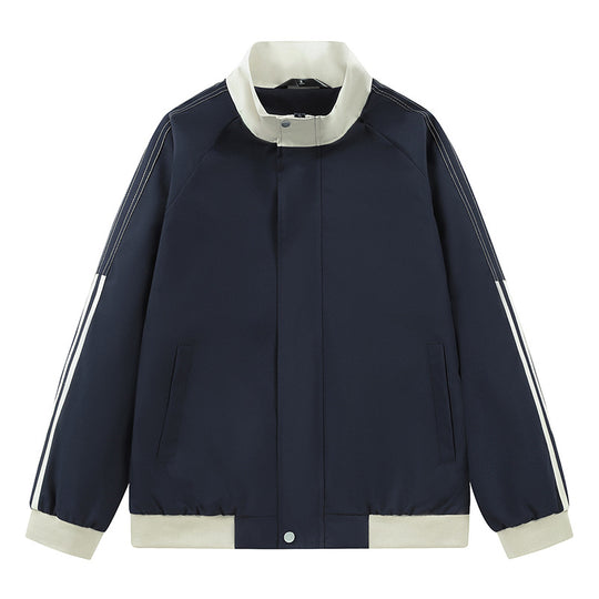 Damen sportliche Übergangsjacke mit hohem Kragen und seitlichen Eingrifftaschen EB